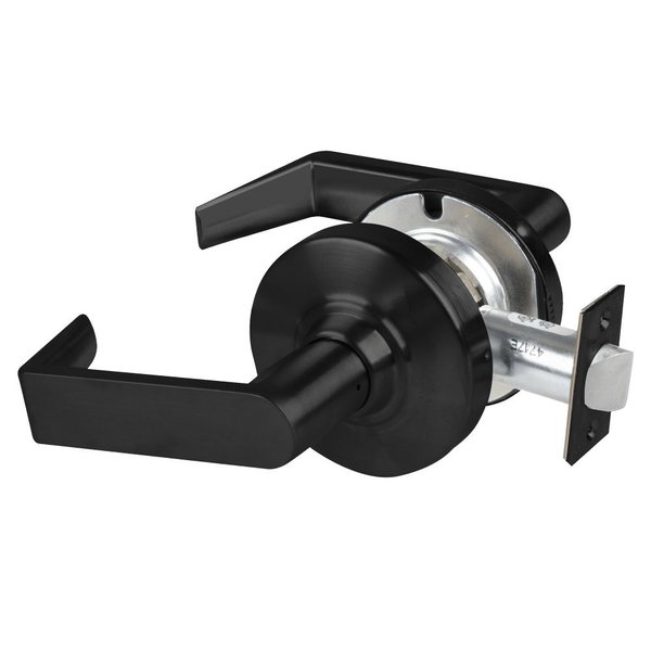 Schlage Grade 1 Exit Lock, Rhodes Lever, Non-Keyed, Matte Black Finish, Non-Handed ND12D RHO 622